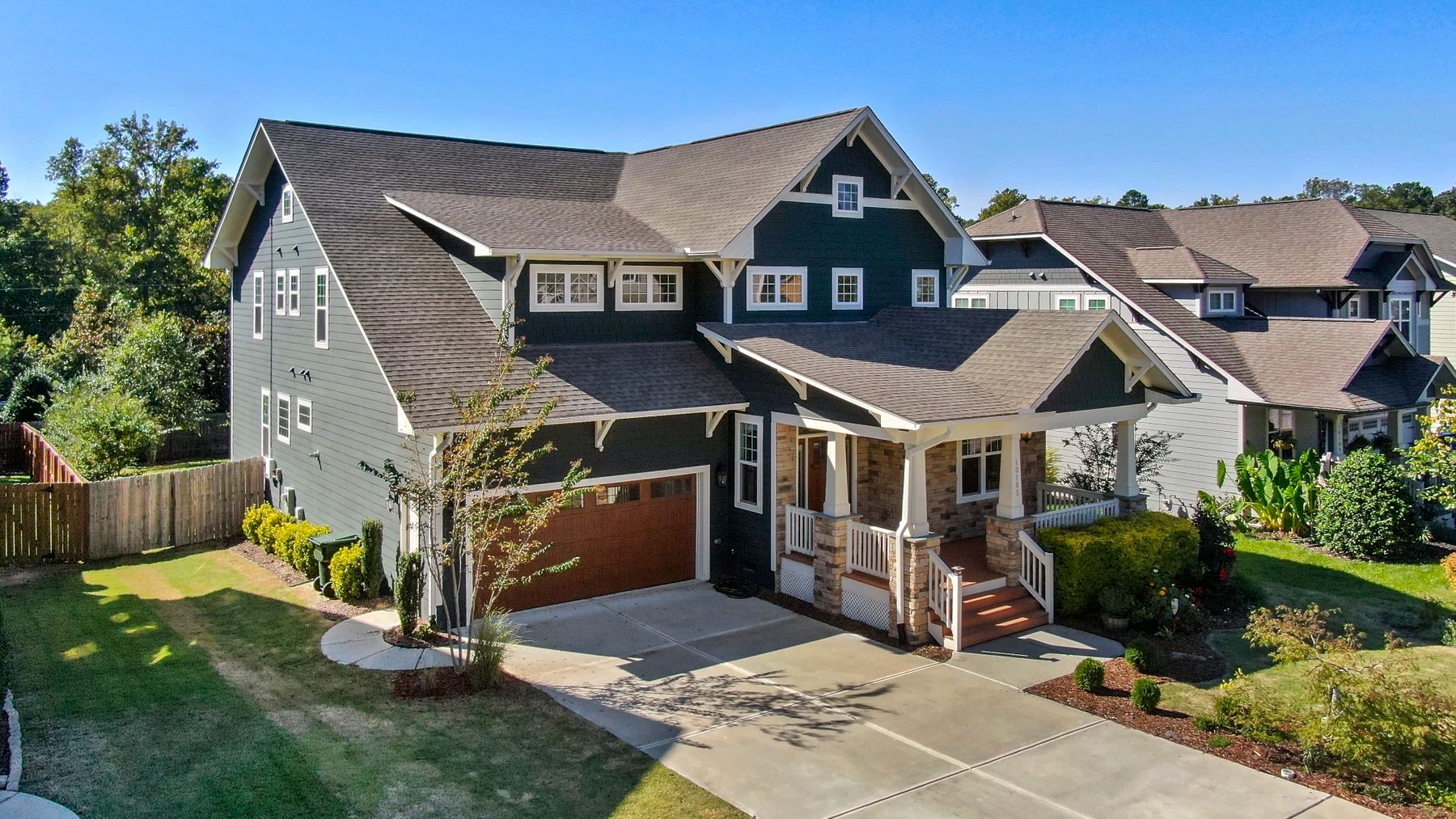 A suburban home on a quiet street